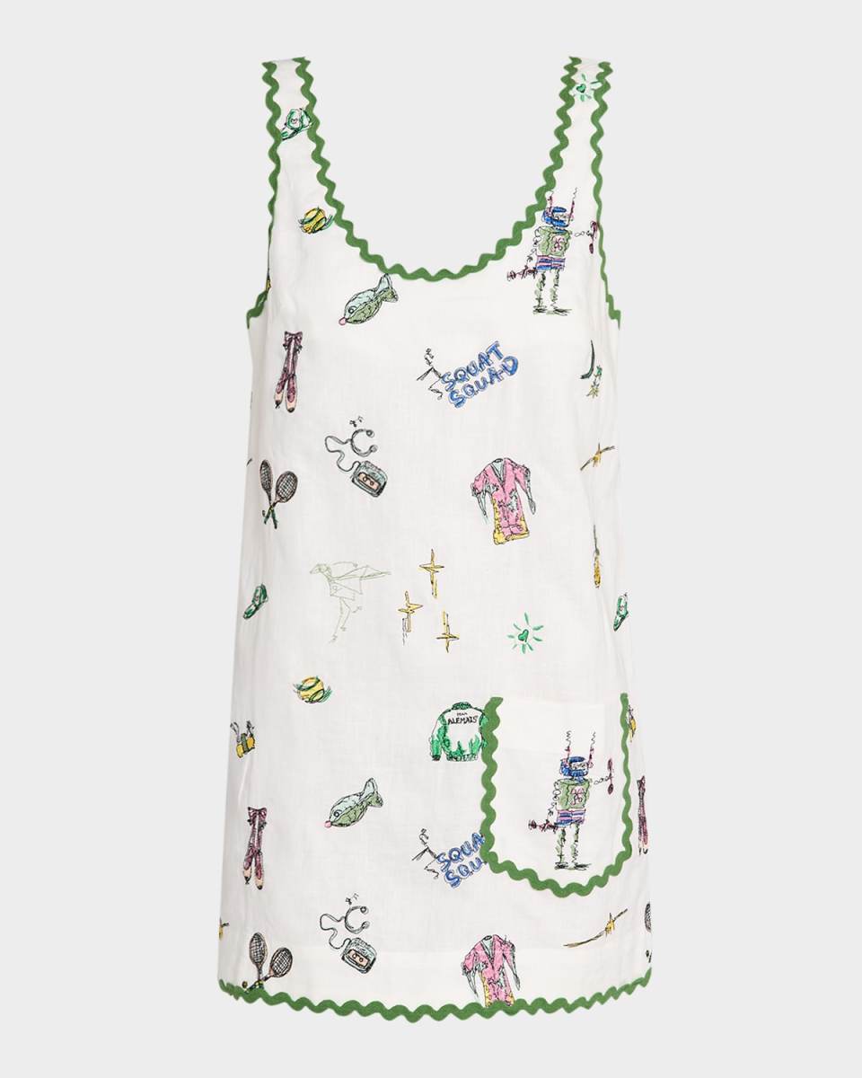 Play Embroidered Mini Dress